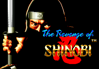 Shinobi III Return of the Ninja Master title screen for Sega Genesis